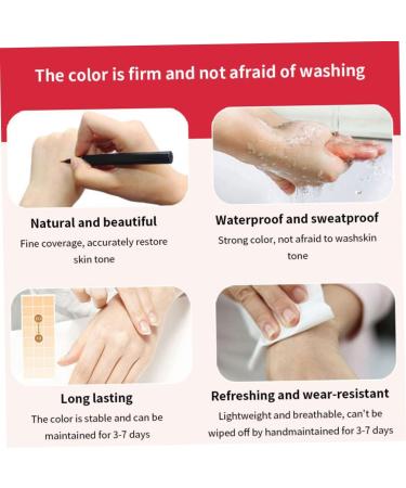 Waterproof White Spots Concealer Pen for Vitiligo & Birthmarks - Long Lasting Natural Camouflage Makeup - Buy Online on GoSupps.com