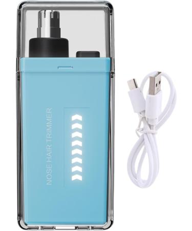 Nose Hair Removal | Rechargeable Nasal Hair Trimmer Portable Nose Trimmer Waterproof Eyebrow Trimmer for Hygienic Grooming & Easy Cleaning Blue - Buy Online on GoSupps.com