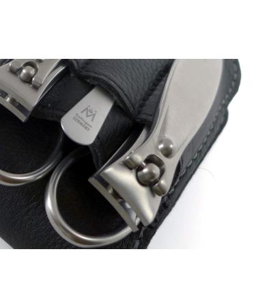 GERMANIKURE 4pc Manicure Set in Leather Case - Handmade in Solingen Germany | FINOX High Carbon Stainless Steel Professional Manicure Kit - Buy Online on GoSupps.com