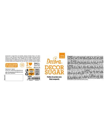 Buy Decora 2081098 Black Sugar Pearls 100G Pack - Premium Baking Decoration for International Shipping - Buy Online on GoSupps.com