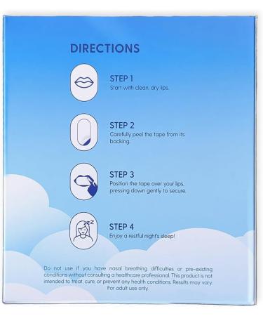 Mouth Tape for Sleeping | Reduce Snoring & Improve Sleep Quality | Natural Latex Strip | 60 Count - Buy Online on GoSupps.com