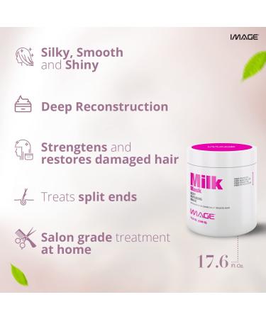Milk Keratin Hair Treatment Mask - Moisturizing & Nourishing for Damaged Hair - Prevents Split Ends & Breakage - 7.05 oz - Buy Online on GoSupps.com
