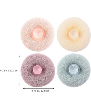 FOMIYES 4pcs Bath Ball Tub Scrubber - Cartoon Body Shower Loofah Cleaning Balls for Travel & Home Use - Buy Online on GoSupps.com