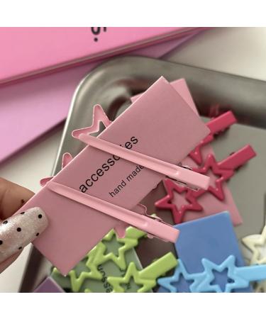 XIAHIOPT Star Shape Duckbill Hair Clip Spring Headwear for Woman Girls Taking Photo Shopping Travel -slip Green - Buy Online on GoSupps.com