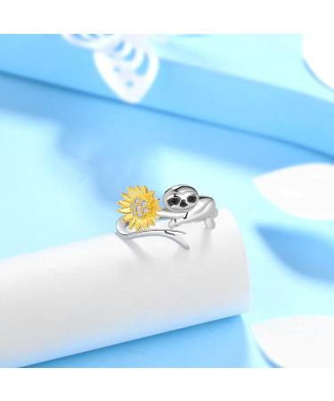 Cute Cat Necklace with Sparkling Zirconia Crystal Birthstone Pendant Necklace for Girls Womens White Gold Over 925 Sterling Silver Animal Necklace Birthstone Jewelry Sweet Present Girlfriend Sisters A Sloth Ring - Buy Online on GoSupps.com