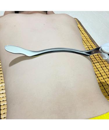 VOOKOKT Gua Sha Tool - Stainless Steel Scraping Massage Tool for Muscle Pain Relief - IASTM Long Bar for Neck Back & Arm Relaxation - Buy Online on GoSupps.com