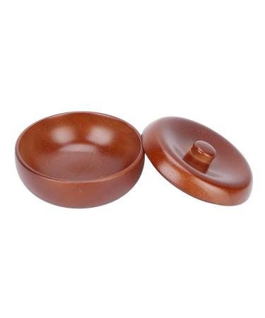 Premium Wooden Shaving Bowl with Lid - Ideal for Men's Shaving Foam & Soap | International Shipping Available - Buy Online on GoSupps.com