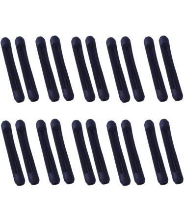 Eyeglass Accessories 20 Pairs Eyeglasses Temple Tips Silicone Non Slip Eyewear Leg Cover Glasses Accessories (Black) Over Glasses Sunglasses - Buy Online on GoSupps.com