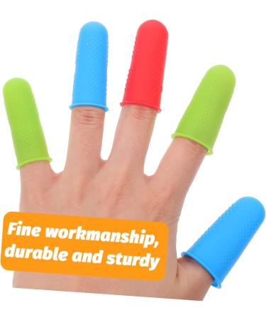FRCOLOR 24 Pcs Reusable Silicone Finger Cots - Wear-Resistant Non-Slip Finger Protectors for Household Use - Buy Online on GoSupps.com