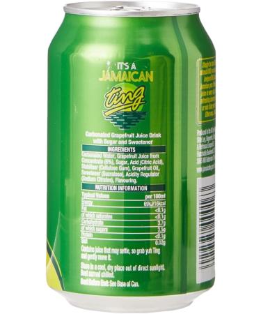 Ting Zesty Fruit Fizz Sparkling Grapefruit Drink 24 x 330ml - Refreshing Citrus Beverage for Any Occasion - Buy Online on GoSupps.com