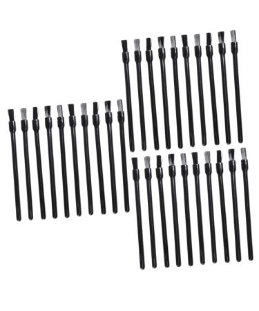minkissy 300 Pcs Teeth Polish Cosmetics Brush Tool Lipstick Applicator Wands Lip Brush for Lipstick Make up Kit Tooth Polish Lipstick Wands Makeup Brush Disposable mediumx3pcs Blackx3pcs