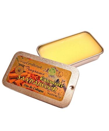 Exquisite SANDALWOOD Perfume - Eau de Cologne - Solid Balm - Aromatherapy Essential Oils (Santalum Album Spruce Amber Palo Santo Saffron Wood) Natural Fragrance - Travel Party Favors Gifts -0.5oz - Buy Online on GoSupps.com