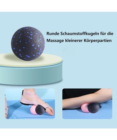 Shulllin 2 Set Fascia Ball Set - Trigger Point Massage Balls for Deep Tissue Relief | Lacrosse Ball for Fascia Training - Buy Online on GoSupps.com