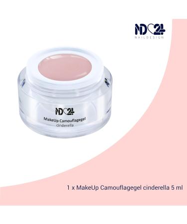 ND24 Naildesign Camouflage Gel - Vegan Cover Gel for Geln gel | Baby Boomer Nail Art | Made in Germany | 5ml Pack - Buy Online on GoSupps.com