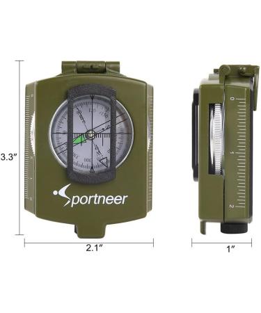 Military March Compass - Waterproof & Shockproof Professional Pocket Compass for Hiking Camping & Outdoor Activities - Buy Online on GoSupps.com