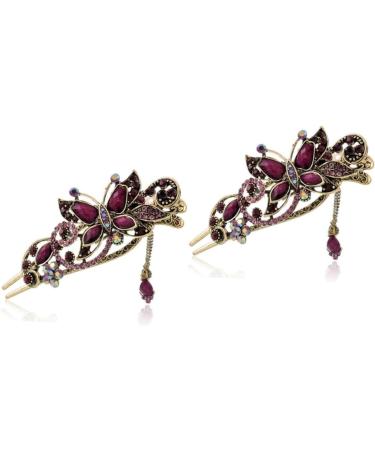 Beaupretty French Hair Pin hair for women Rhinestones Hair Clips hair for buns french pin Hairpins metal hair clips for women Rhinestones hairpin hair clips for women bride - Buy Online on GoSupps.com