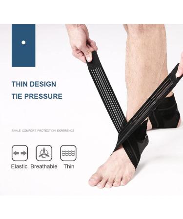 Adjustable Ankle Brace for Men & Women - Plantar Fasciitis Support & Pain Relief - Optimal Arch Strap Wraps for Sprained Ankle & Achilles Tendonitis (Black Right - Buy Online on GoSupps.com