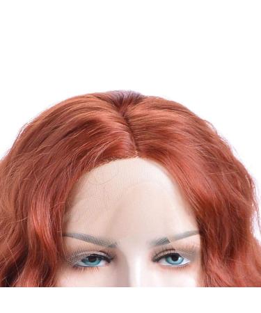 Short Wavy Curly Bob Red Lace Front Wig - 20 Heat Resistant Synthetic Hair for Women & Girls - Buy Online on GoSupps.com