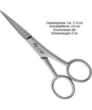 Otto Herder Bartscher Men's Bartschneider 11.5cm - Precision Blade for Beards in Leather Case | Fine Micro Toothing for Exact Cuts - Buy Online on GoSupps.com