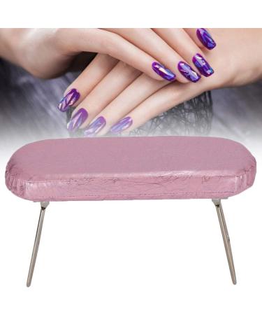 SH-RuiDu Manicure Hand Pillow Nail Art Hand Pillow PU Leather Manicure Arm Rest Cushion With Bracket Plum Pink - Buy Online on GoSupps.com