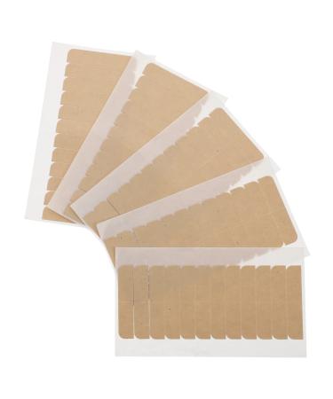Beatifufu 5 Sheets Double-sided Tape Adhesive Hold Wig Tape Wig Tape Strips Two Sided Tape 2 Side Adhesive Hair Tapes Hair Extension Tape Double Sides Tape Double Sided Sticky Tape Mini Tape 2X0.5X0.1CM Khaki