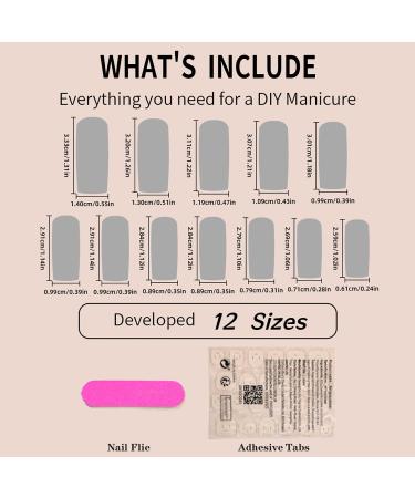 Shop Stylish French Tip Press On Nails - Summer Pink Coffin Design with Heart-Shaped Pearls & Rhinestones | 24 Pcs Glossy Acrylic Nails for Women & Girls - Buy Online on GoSupps.com