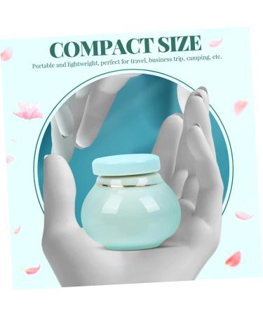 POPETPOP Storage Bottle Cans Ceramics Tea Tins Food Containers Eye Shadow Jar Powder Sample Bottle Lotion in Bulk Tea Storage Canister Bulk Makeup Tea Samples Candle Travel Mini Cream 6x5.5cm Blue - Buy Online on GoSupps.com