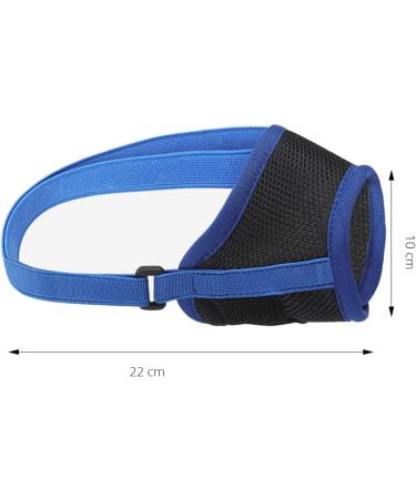 Adjustable Dog Muzzle | Breathable & Comfortable Muzzles for Small Medium & Large Dogs | Prevent Biting Barking & Eating - XL Blue - Buy Online on GoSupps.com