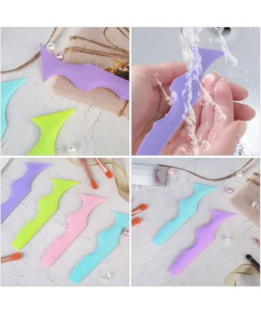 Uonlytech Silicone Eyeliner Stencils Eyebrow Applicator Tool Reusable Eyeliner Aid Mascara Drawing Stencil Multi-Purpose Makeup Tool Violet - Buy Online on GoSupps.com