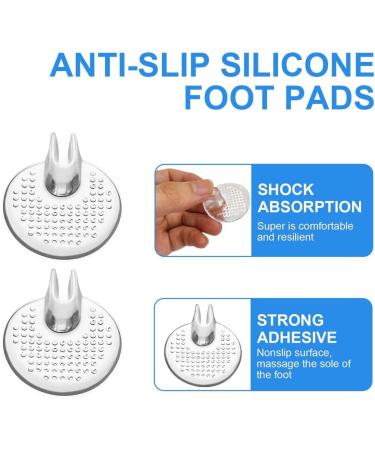 Kgduyc Silicone Toe Protection Flip Flops - 2 Pairs Gel Sandals for Men & Women | Clear Comfort & Support - Buy Online on GoSupps.com