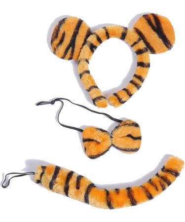 amangul 3pieces Plush Ears Shape Hairhoop Cosplay Tail and Bowtie Suit Headdress Halloween Birthday Party Set for Kids - Buy Online on GoSupps.com