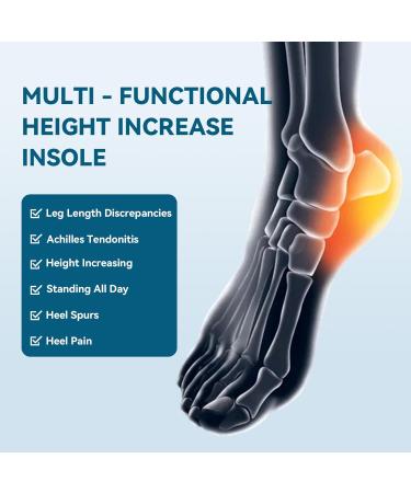 Orthopedic Heel Lift for Women Shoes - 3 Layers Adjustable Shoe Lifts for Women Uneven Legs - Gel Heel Inserts for Leg Length Discrepancy Heel Pain Heel Spur - 1/8" 2/8" 3/8" (Size S 1 Pair) Beige 3 Layers: S - UK 3-7 - Buy Online on GoSupps.com