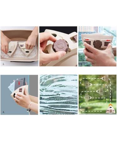 Glass Cleaner Artifact Double-Sided Wiping High-Rise Glass Household Window Cleaning Suitable for 5-25mm Thickness Glass - Buy Online on GoSupps.com