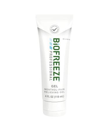 Biofreeze Professional Menthol Pain Relieving Gel 4 FL OZ Tube For Pain Relief Associated With Sore Muscles Arthritis Simple Backaches And Joint Pain Pack Of 1 (Packaging May Vary)