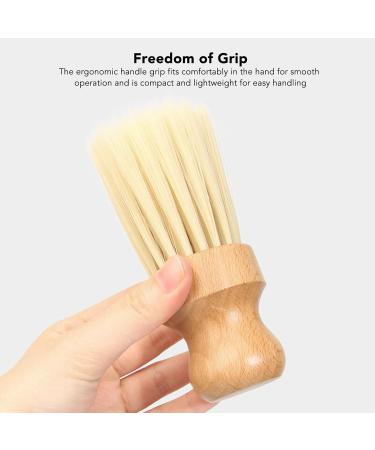 Professional Hairdresser Neck Dust Brush & Towel Set - Soft Durable Wooden Handle for Easy Hair Removal - Buy Online on GoSupps.com