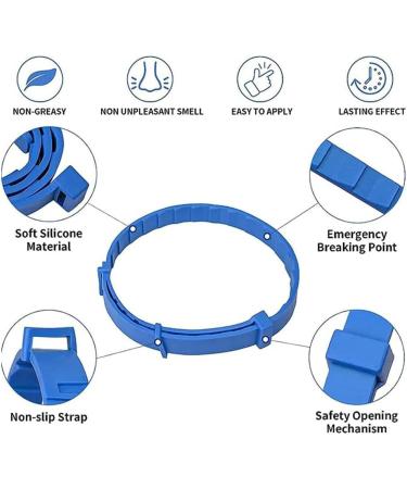 Yufana Adjustable Flea Neck Band for Dogs & Cats - 2-Pack for All Sizes 62 cm - Effective Flea Control for Small Medium & Large Pets - Buy Online on GoSupps.com