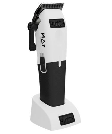TPOB Play Barber Hair Clippers for Men 7500 RPM with Rubber Grips (Play Clipper White)