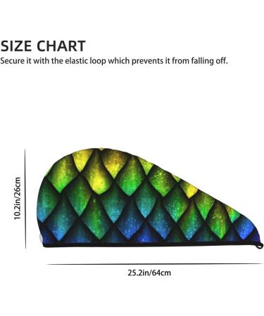 Microfiber Hair Drying Cap - Dragon Scales Towel Wrap for Quick Drying Curly Long & Thick Hair | Soft Absorbent & Stylish - Buy Online on GoSupps.com
