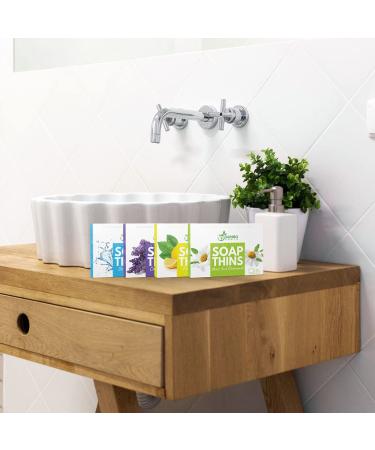 BAMBOEARTH Antibacterial Paper Soap Sheets - 3 Pack Portable Disinfecting Hand Washing Strips, Dissolvable & Disposable Travel Soap Sheets, Lavender Scented Dry Mini Soap Sheets - Buy Online on GoSupps.com