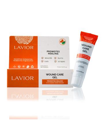 Lavior Wound Care Gel - Multi-Purpose Healing Ointment for Minor Cuts Scrapes Burns Wounds Rashes Skin Irritations Pack of 1