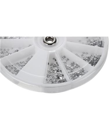Sahkgye Carousel Silver Diamant Crystal Nail Art Glitter 1.5 mm Wheel - Buy Online on GoSupps.com