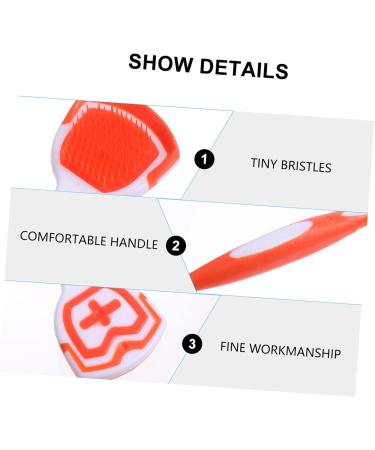 Healeved Tongue Cleaning Brush - 6 STK Metal Tongue Cleaner for Adults | Effective Oral Care Tools for Fresh Breath | Durable Nanoplastic Design | 19.5x3x0.6cm - Buy Online on GoSupps.com