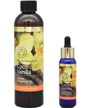 The Home of Fragrances - Set of 2 Bottles of Fragrance Oils - 2oz & 8oz (Coco Vanilla)
