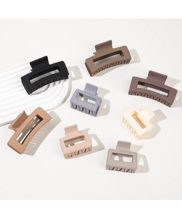 Square Matte Hair Claw Clips for Women - Medium Rectangle Hair Clips for Thick/Thin Hair - Strong Hold Non-slip Styling Accessories - Buy Online on GoSupps.com