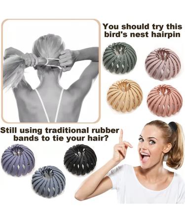 LFDecor 7-Piece Bird Nest Hair Clips Set | Retractable Hair Loops Hairstyle Hairpins for Women - Buy Online on GoSupps.com