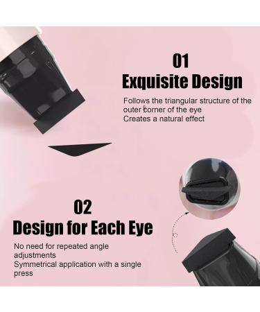 Foldable Eyeliner Stencil - Long-Lasting Durable Makeup | Eyeliner Stamp Pencil - For Women Girls Beginners Professionals Beauty Enthusiasts Dating Weddings - Buy Online on GoSupps.com