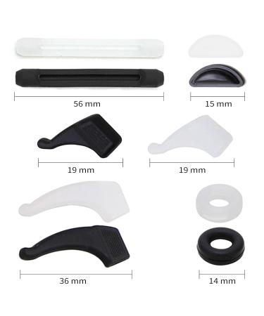 SWYSGS Glasses Holder Sets - 20 Pairs Anti-Slip Adhesive Nose Pads & Silicone Ear Grips for All Glasses International Shipping Available - Buy Online on GoSupps.com