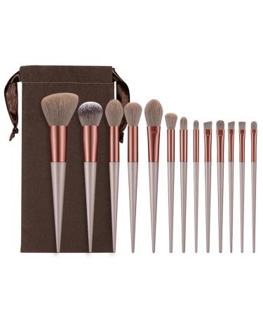 MADALIAN Makeup Brush Full Set Travel Brush High Appearance Level Portable Model Soft Hair Blush Brush(Color:E) As shown E