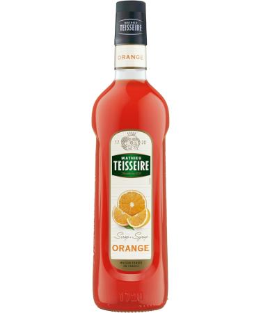 Mathieu Teisseire Orange Syrup for Drinks Cocktails Mocktails Sodas Lemonades 1L Bottle - Buy Online on GoSupps.com