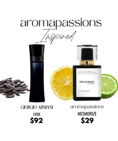 MESMORIZE | Inspired by G. ARMNI CODE | Pheromone Perfume for Men | Extrait De Parfum | Long Lasting Dupe Clone Essential Oils Fragrance | Perfume De Hombre | (100 ml / 3.4 Fl Oz) 3.4 Fl Oz (Pack of 1) - Buy Online on GoSupps.com